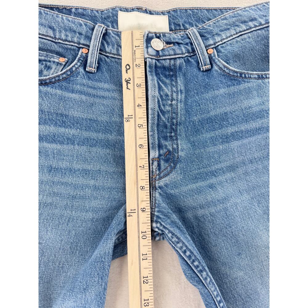 Mother Jeans Smarty Pants Skimp Mid Rise Straight 100% Cotton Knee High 28 - Picture 5 of 10